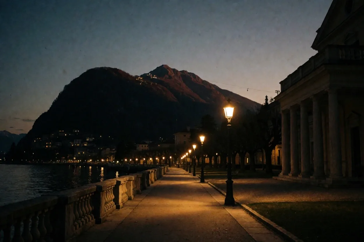 Lugano bei Nacht